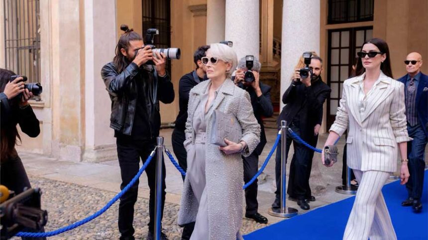 Meryl Streep returns as Miranda Priestly and Anne Hathaway returns as Andy Sachs in "The Devil Wears Prada 2."