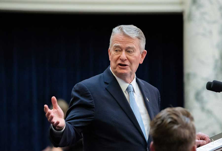 Gov. Brad Little delivers the 2026 State of the State address.