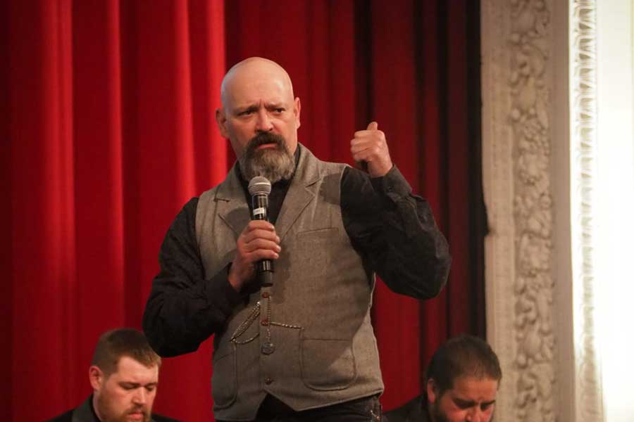 Justin Plante at an April 21 GOP forum in Boise.