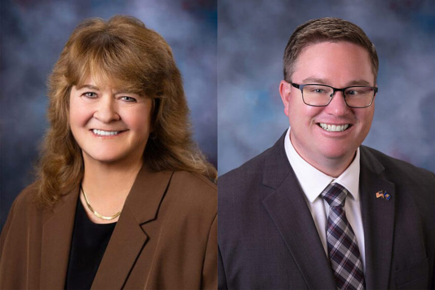 Reps. Barbara Ehardt and Ben Fuhriman