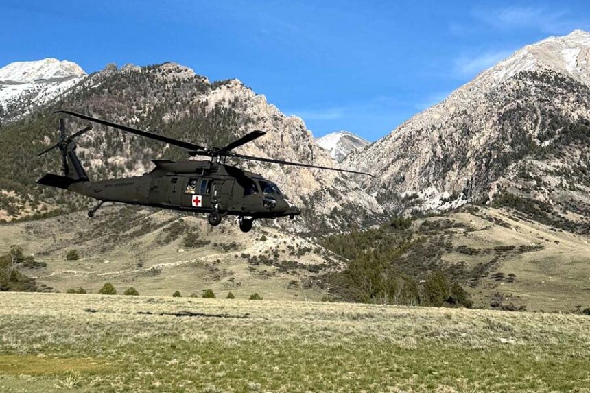 The hiker was rescued by the Custer County sheriff's Office, Lift Flight Network, and the Idaho National Guard. | Custer County Sheriff's Office