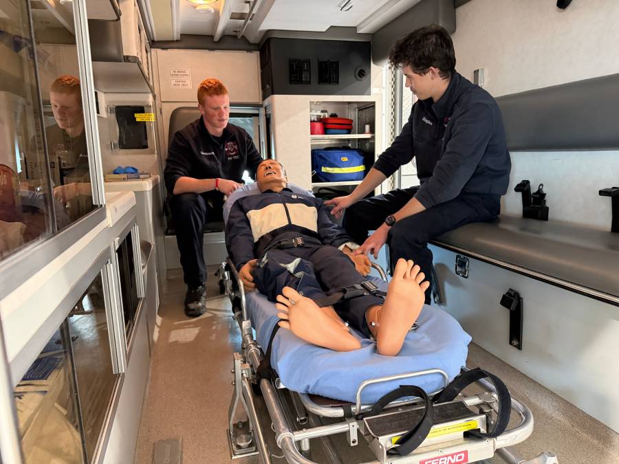 inside ambulance