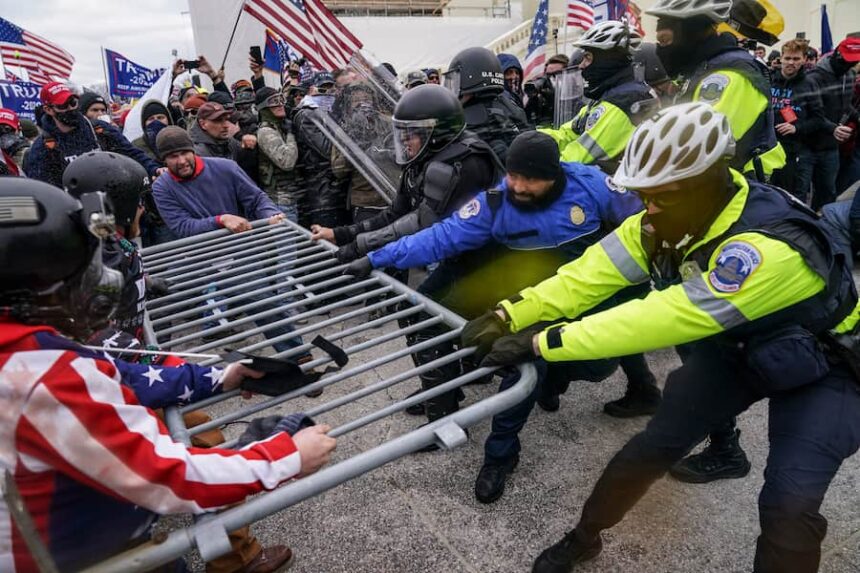 Trump supporters vs. police