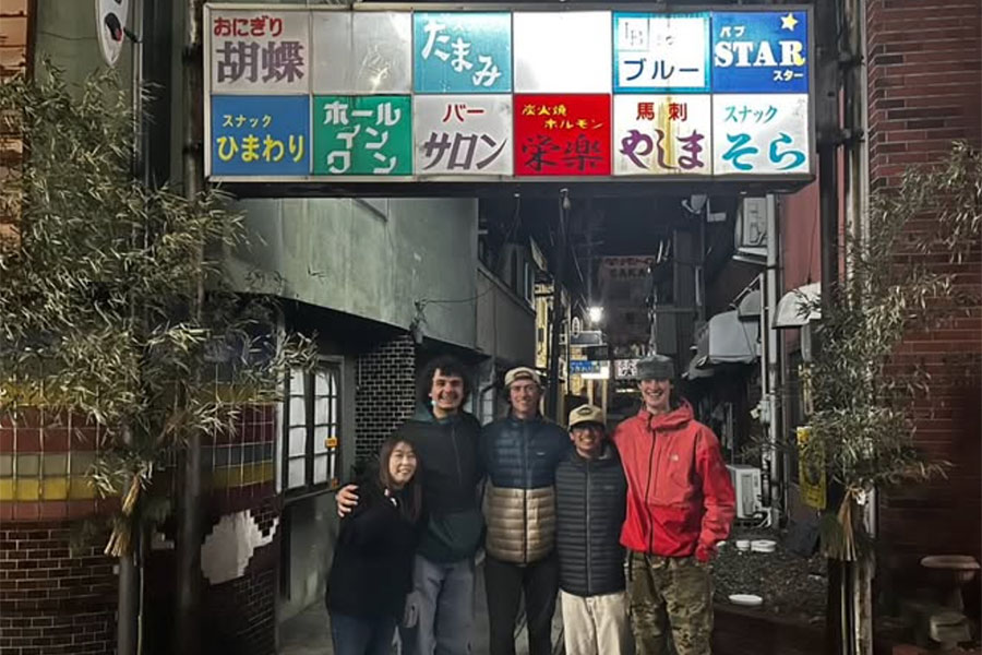 Scott Robbins and his friends on a trip to Japan. | Instagram
