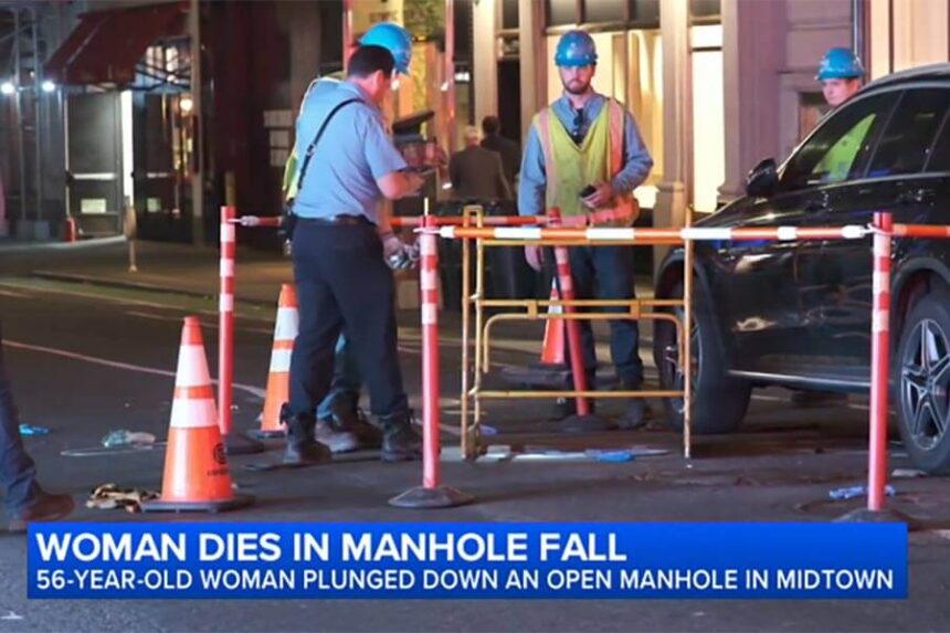 Donike Gocaj stepped out of her car, directly into an uncovered manhole.