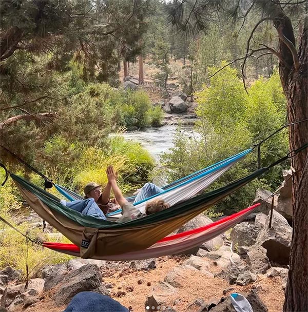 Scott Robins and a friend hanging out in nature. | Instagram