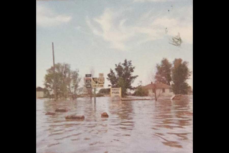 The Teton flood hit Roberts in the early morning hours of June 6, 1976. | City of Roberts