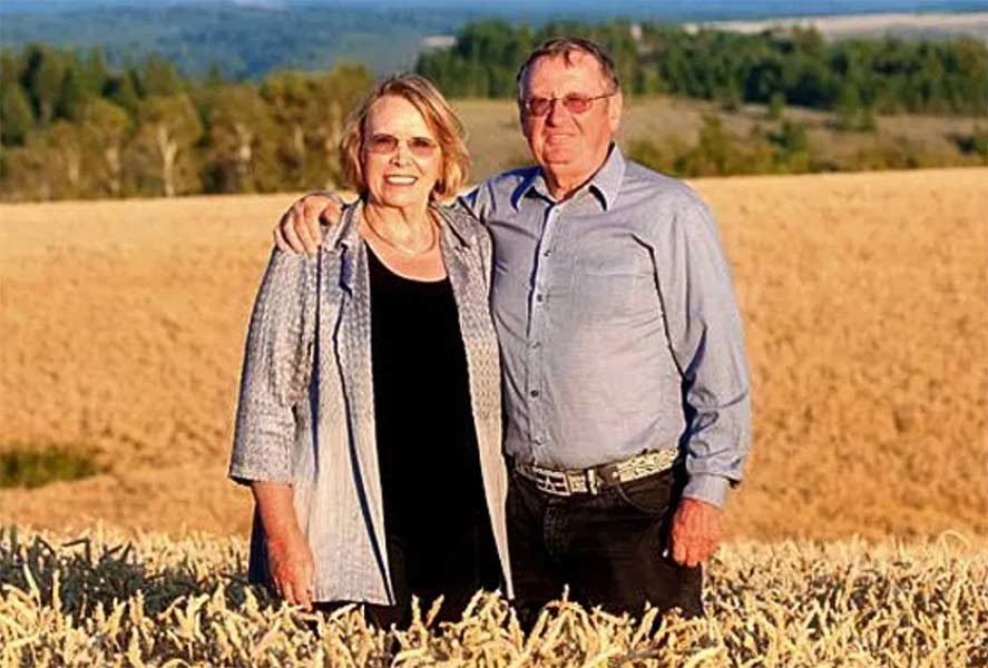 Photo of Emma and Clen Atchley taken in 2020 for their Eastern Idaho Agriculture Hall of Fame induction. | Courtesy photo