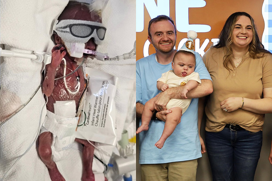 ‘Miracle baby’ who is EIRMC’s youngest preemie to ever survive, celebrates 1st birthday