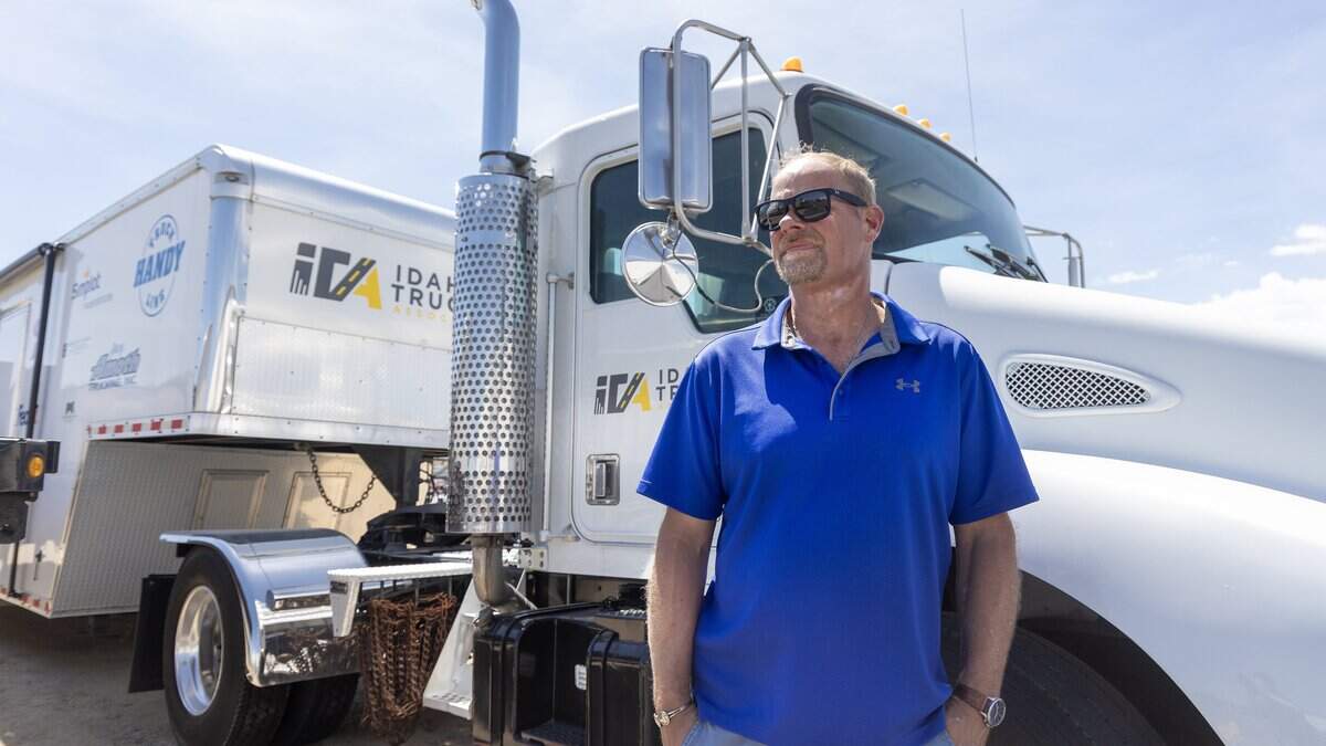 Allen Hodges, CEO and president of the Idaho Trucking Association, is concerned about a new law passed in Idaho that will go into effect July 1 that will get rid of the differential speed limits for trucks on the freeway. | Sarah A. Miller, Idaho Statesman 