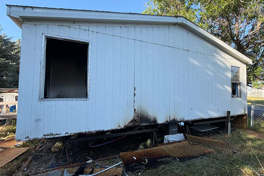 Bingham County trailer home fire