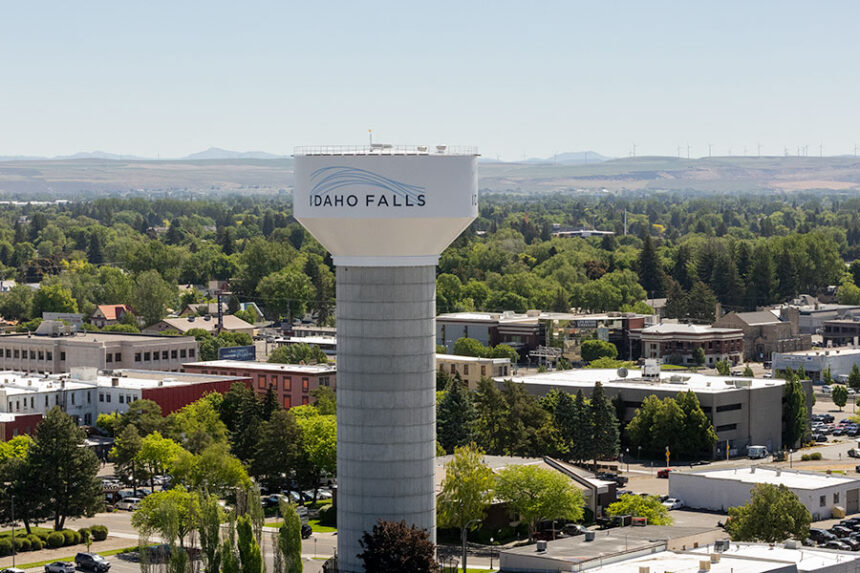 The Idaho Falls Water Tower seen as of June 5. | Daniel V. Ramirez, EastIdahoNews.com