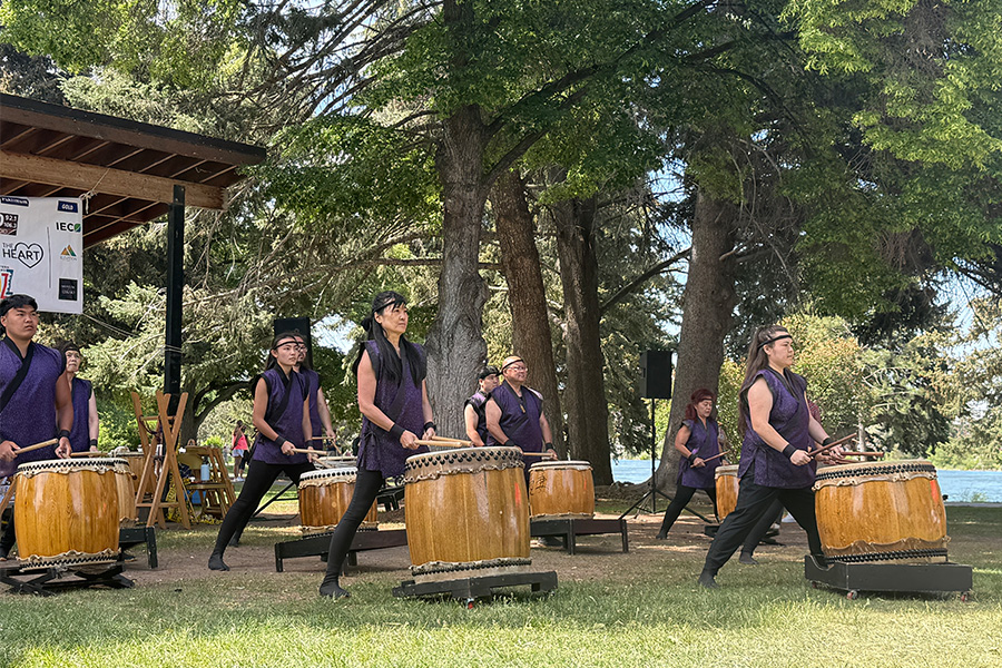 Taiko drummers perform at a previous Community Heritage Music Festival. | Courtesy of Lora Haga