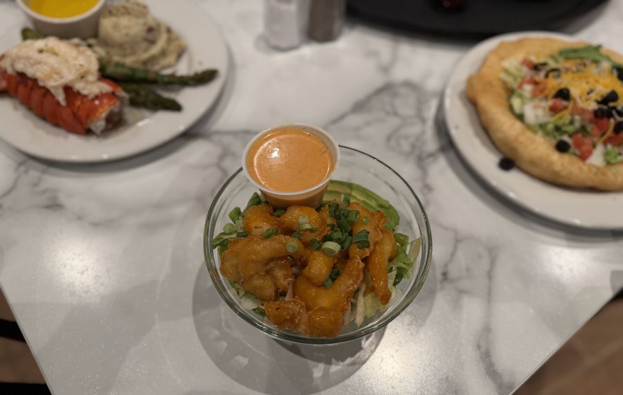 Firecracker shrimp salad