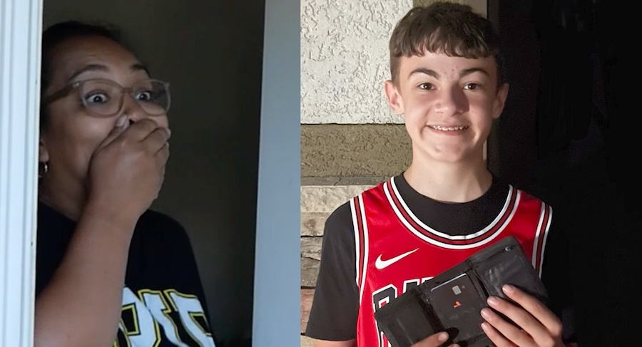 She returned a teen’s lost wallet and replaced his birthday cash. Then we showed up for Feel Good Friday.