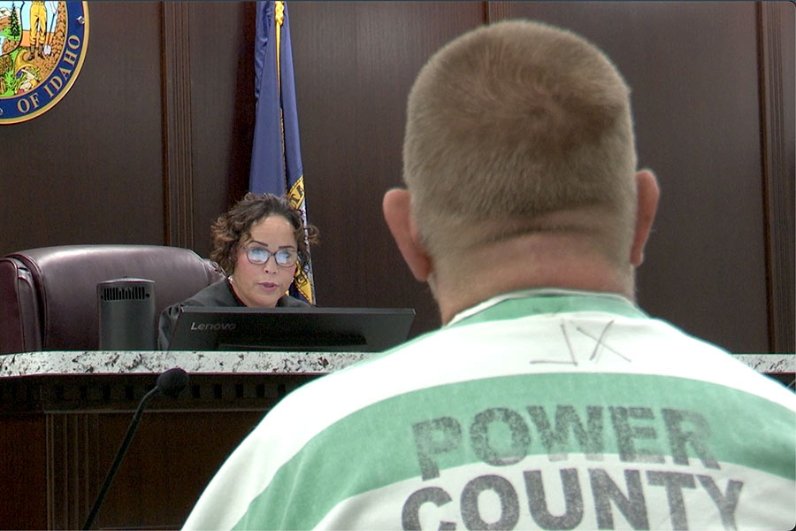 Magistrate Judge Carol Jarman presided over Jonathan Ray Farnsworth's preliminary hearing Tuesday afternoon. Farnsworth is accused of multiple felony counts after two women came forward about his alleged abuse. | Hadley Bodell, pool photos