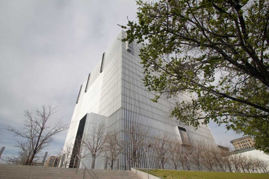 The Orrin G. Hatch United States Courthouse is pictured in Salt Lake City on Wednesday, April 9, 2025.