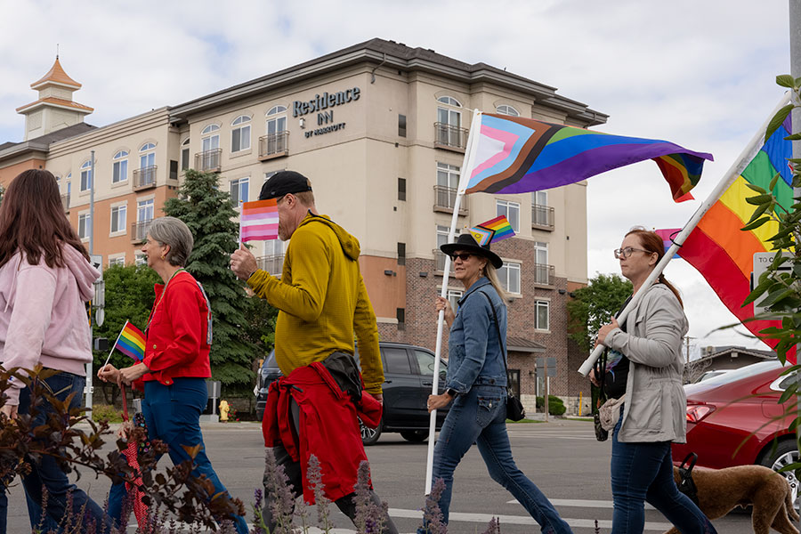 Thousands of community members braced the rainy and warm weather to celebrate Pride and unity. | Daniel V. Ramirez, EastIdahoNews.com