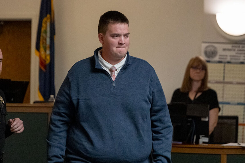 Jackson Hershel Johansson, 24, of Rexburg was sentenced to 15 years in prison Monday morning after pleading guilty to two felony counts involving CSAM. | Daniel V. Ramirez, EastIdahoNews.com