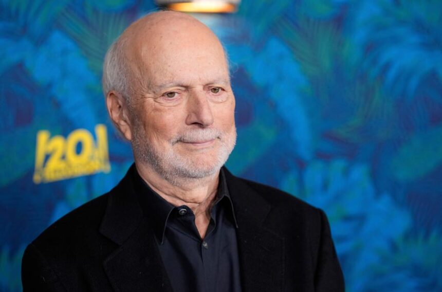 James Burrows, the director and executive producer of, "Mid-Century Modern," poses at the premiere of the Hulu series on March 25, 2025, at the Directors Guild of America in Los Angeles. Chris Pizzello, Associated Press