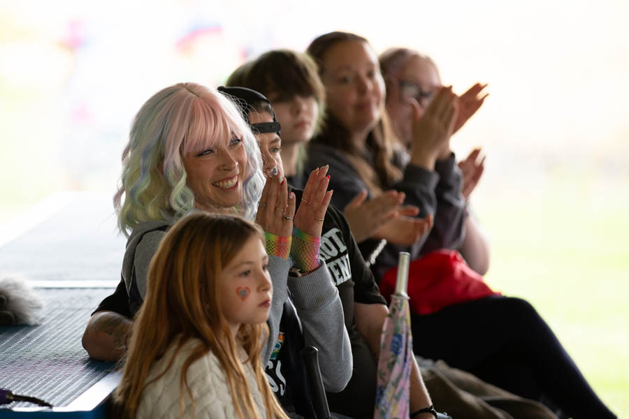 People clap after a performance at Gate City Pride Festival on Saturday. | Cody Roberts, EastIdahoNews.com