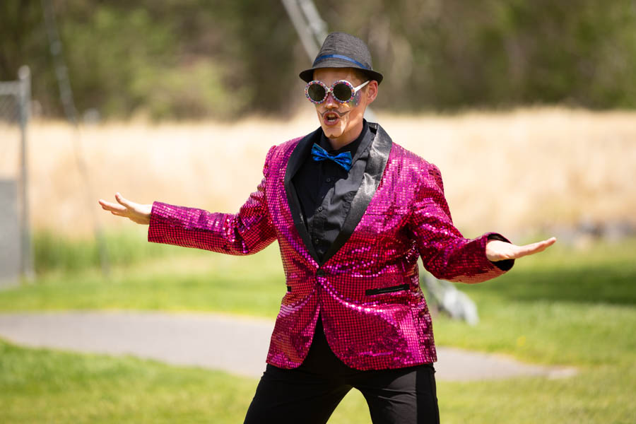 A drag performer dances during Gate City Pride in Pocatello on Saturday. | Cody Roberts, EastIdahoNews.com