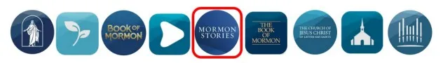 The Mormon Stories logo next to official Church logos, taken from the lawsuit. | Courtesy ABC4
