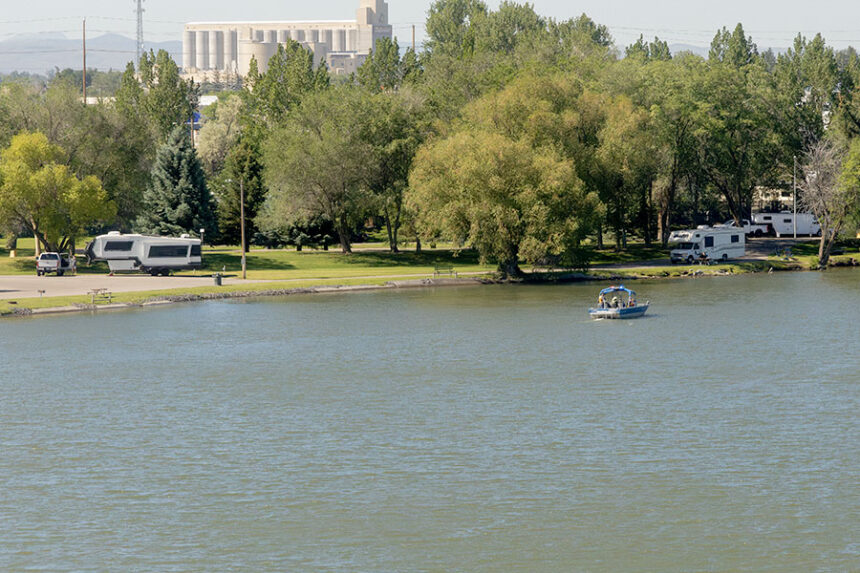 Search crews with Bonneville County Sheriff's Department are utilizing sonar equipment to help locate the man who had fallen into the Snake River. | Daniel V. Ramirez, EastidahoNews.com