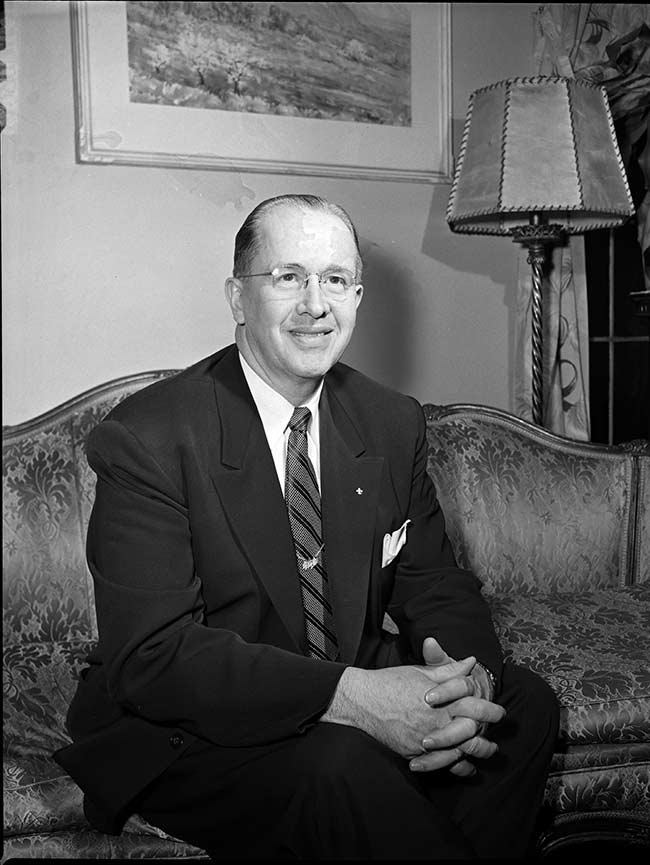 Ezra Taft Benson, February 1953, newly appointed secretary of agriculture. | Courtesy Utah State Historical Society