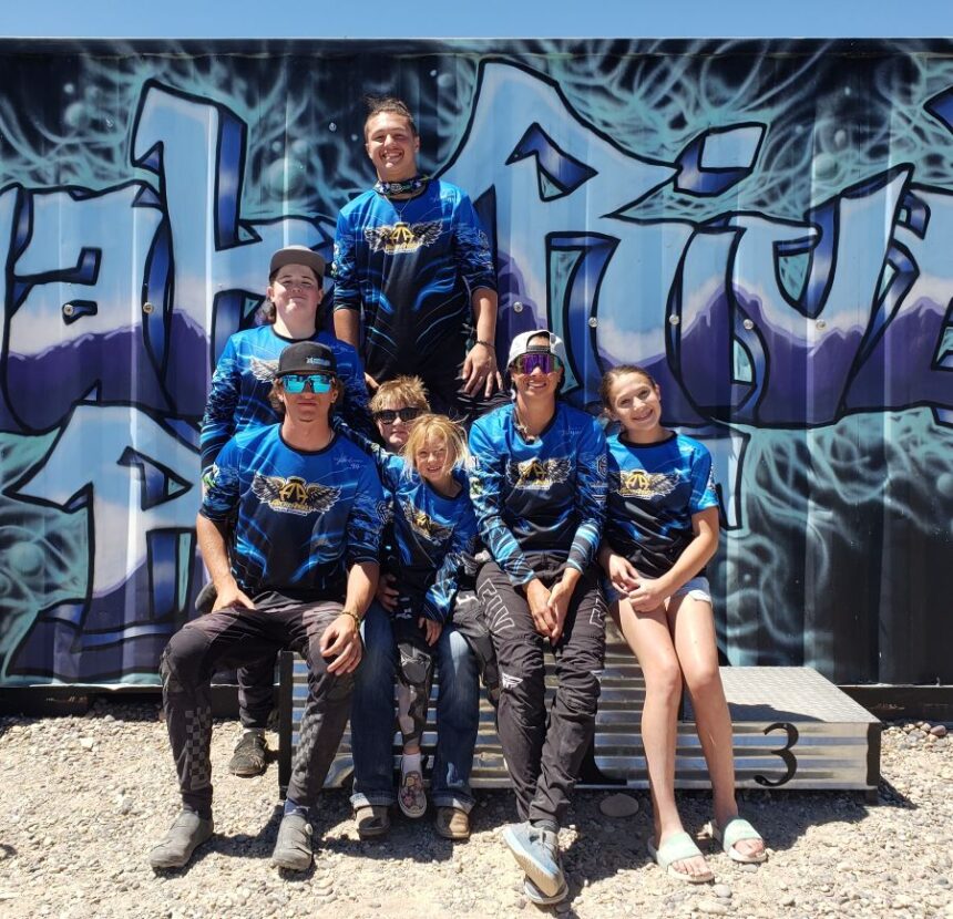 The Arch Angels BMX team of Gavin Robertson, Makinzie Palmer, Eastton Rapp, Melony Rapp, Jentry Hernandez, KaMel Hernandez and Milez Hernandez. | Allan Steele, EastIdahoSports.com.