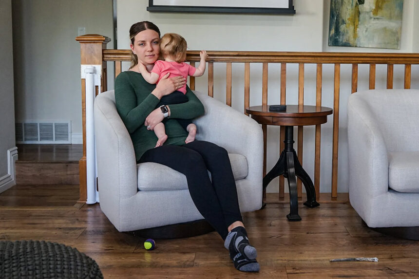 Kandace Hyland with baby