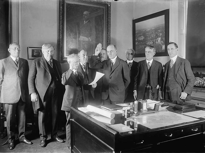 Swearing in of William M. Jardine as Secretary of Agriculture on March 5, 2025. | National Photo Company collection at the Library of Congress