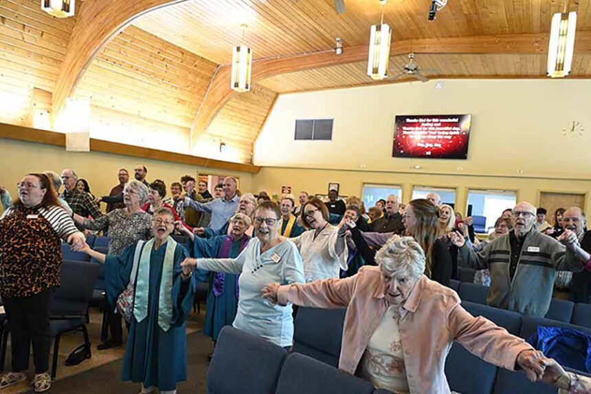 A worship service at St. Paul’s Methodist Church in 2024. | Courtesy Dan Ginosaur