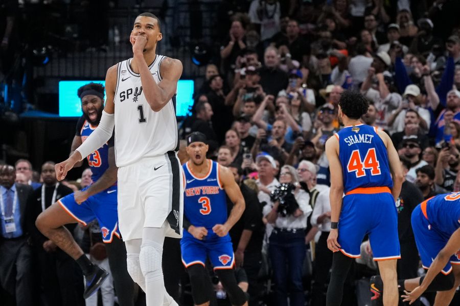 Wemby misses at the end, Knicks beat Spurs 105-104 for 2-0 lead in NBA Finals
