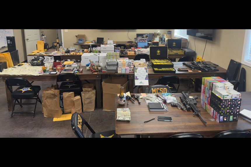 Detectives and several local, state, and federal law enforcement agencies, recently executed multiple search warrants that led to seizures of illegal drugs as part of a long investigation into drug trafficking. | Madison County Sheriff's Facebook page