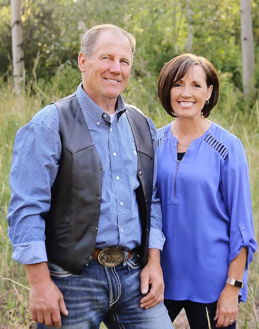 Stewart Petersen, left, with his wife, Chemene Goodwin. | Courtesy photo 