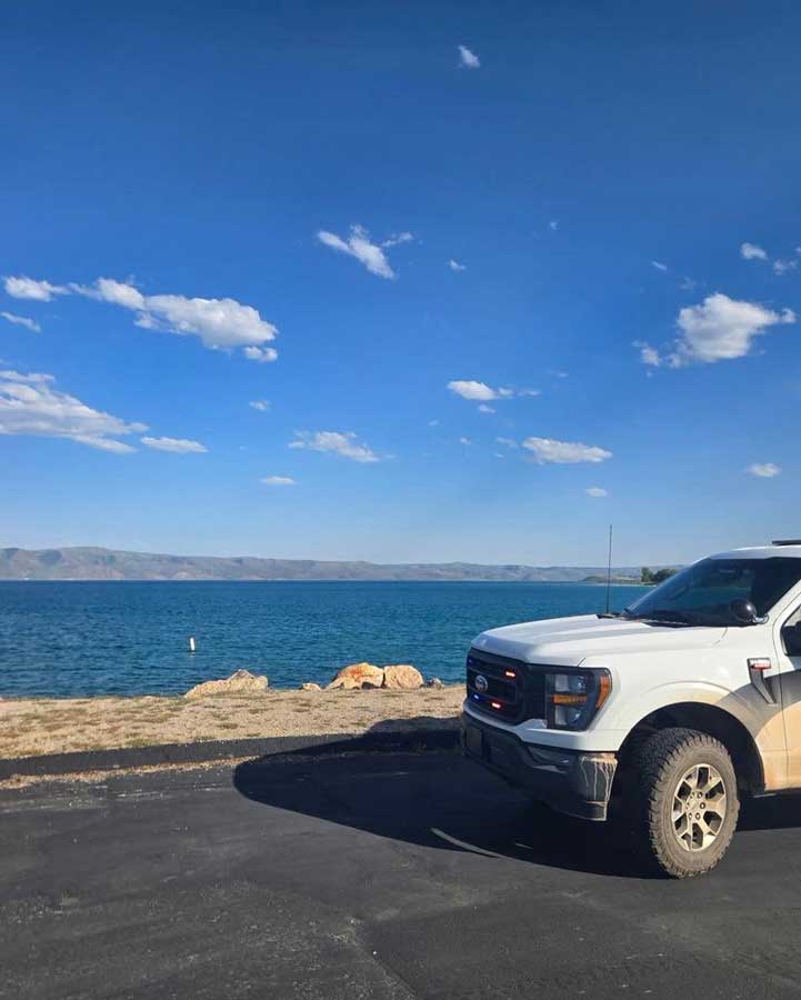 Law enforcement responds to a drowning on Bear Lake's Ideal Beach, Saturday, June 6, 2026, in Garden City, Utah.