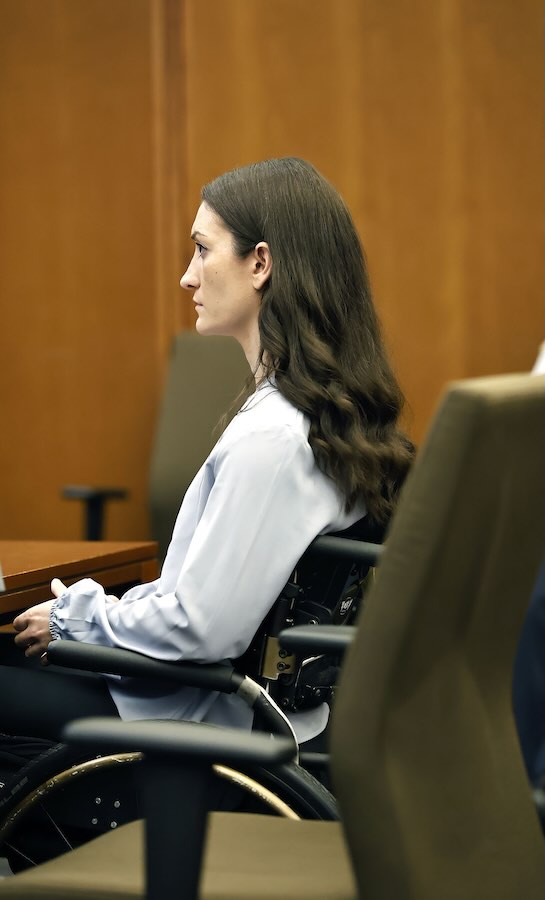 Lindsay Clancy awaits the start of her jury trial for the murders of her three children.