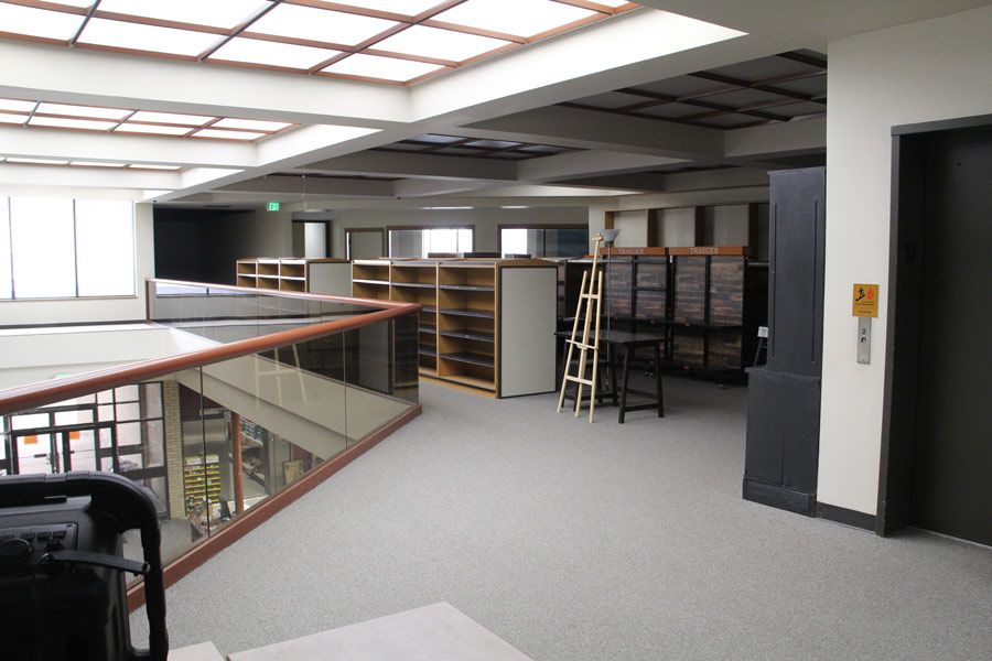 The building's upper floor mezzanine.