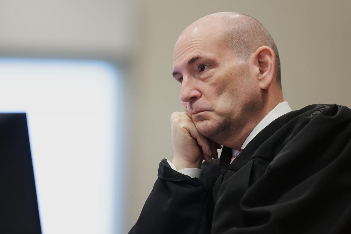 Fourth District Judge Steven Hippler listens during the sentencing hearing for convicted murderer Bryan Kohberger last July. | Kyle Green, Associated Press