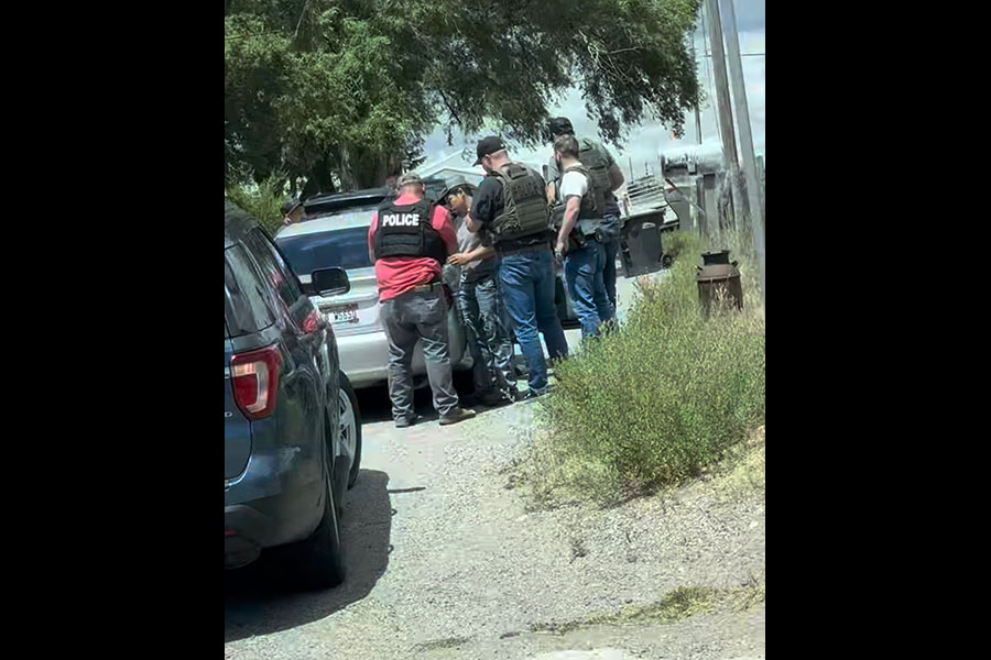 An arrest involving ICE agents on East Anderson Street that took place on June 29. | Courtesy image