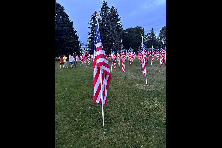 Community members have one last chance to see 250 flag display in Rexburg