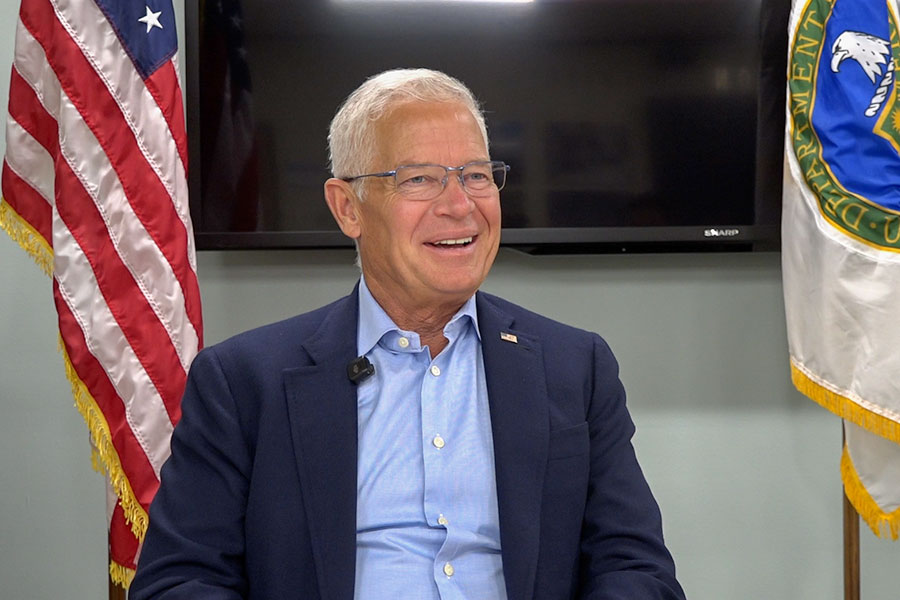 Assistant Secretary Tim Walsh of the Office of Environmental Management sat down with EastIdahoNews.com discussing his visit of the Idaho Environmental Coalitions efforts on the Idaho Cleanup Project. | Daniel V. Ramirez, EastIdahoNews.com