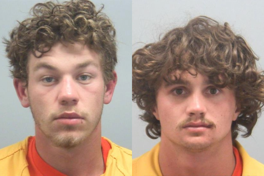 Left, Cletus Nathaniel Clay III and right, Brian Wayne Halford. | Courtesy Bannock County Jail