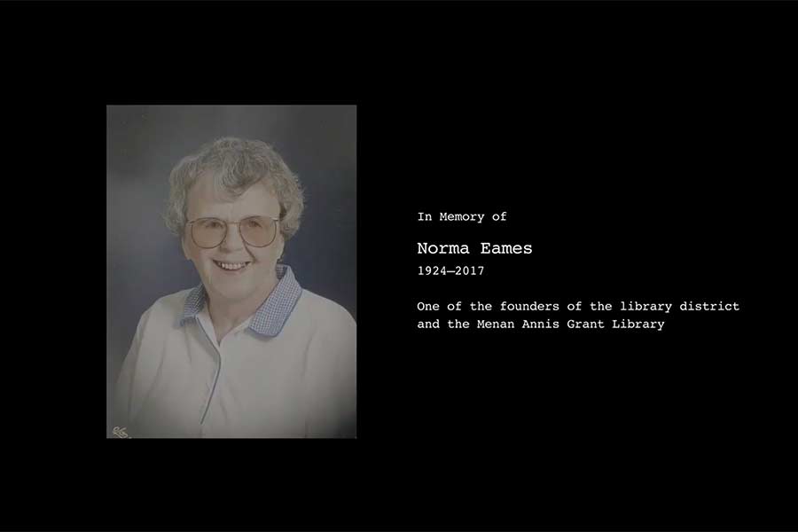 An image of Norma Eames at the end of the documentary produced by the Zolmans. | Screenshot