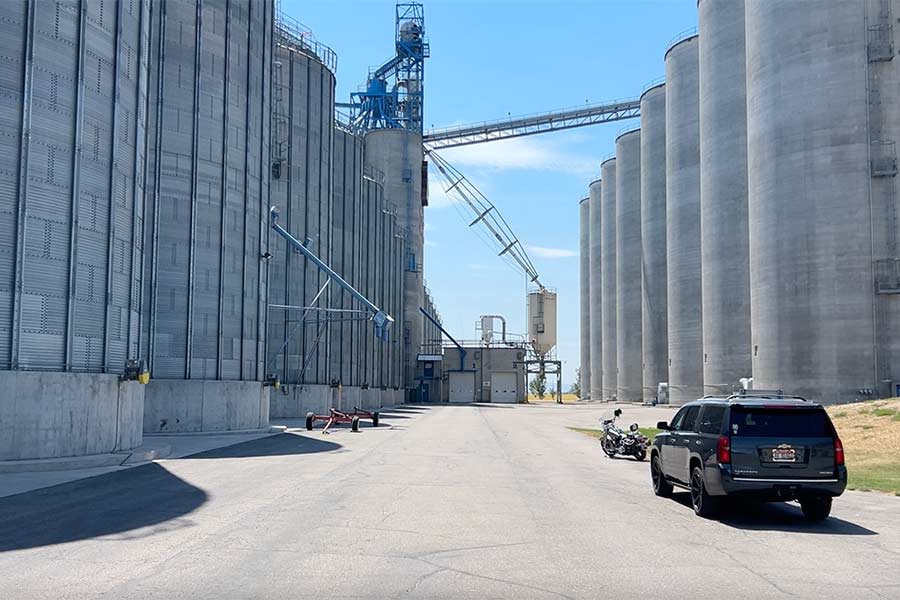 The silos at the Anheuser-Busch Elevator near Osgood. | Rett Nelson, EastIdahoNews.com