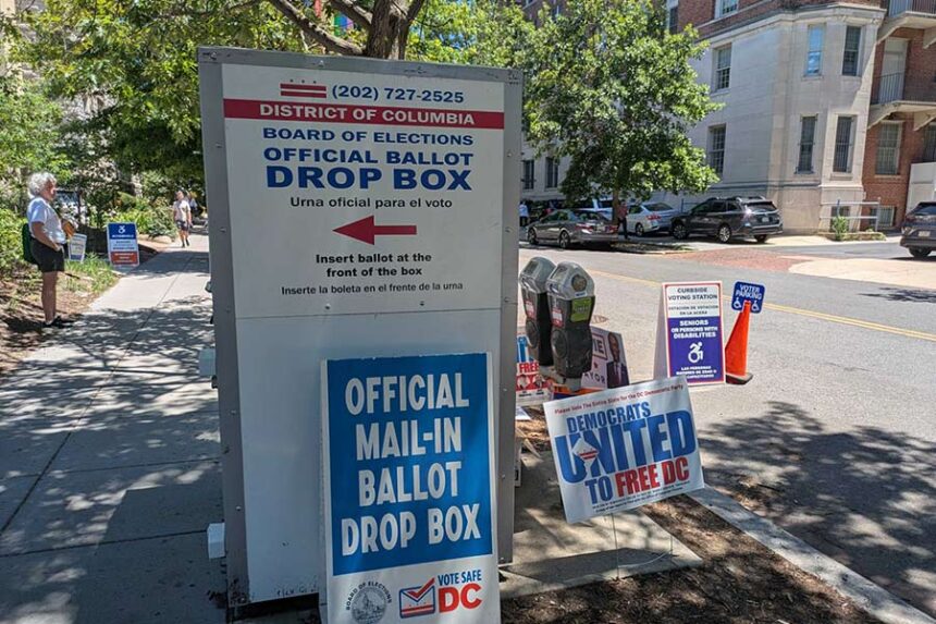 mail-in ballot dropbox in DC