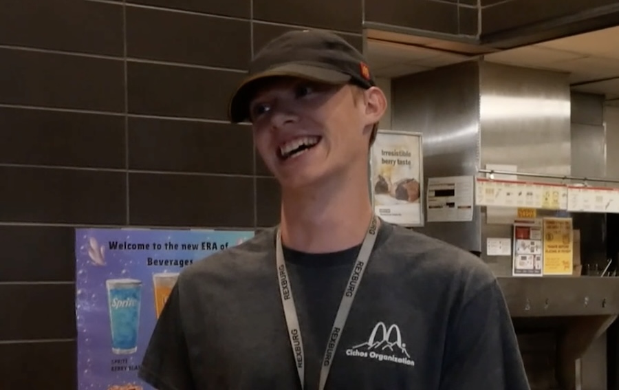 Teen working at McDonald's paid for a customer's meal. Now he's getting surprised for Feel Good Friday.