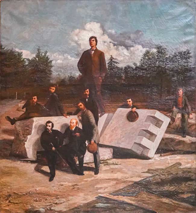Lew Wallace's painting "The Conspirators" taken from Indy Star
