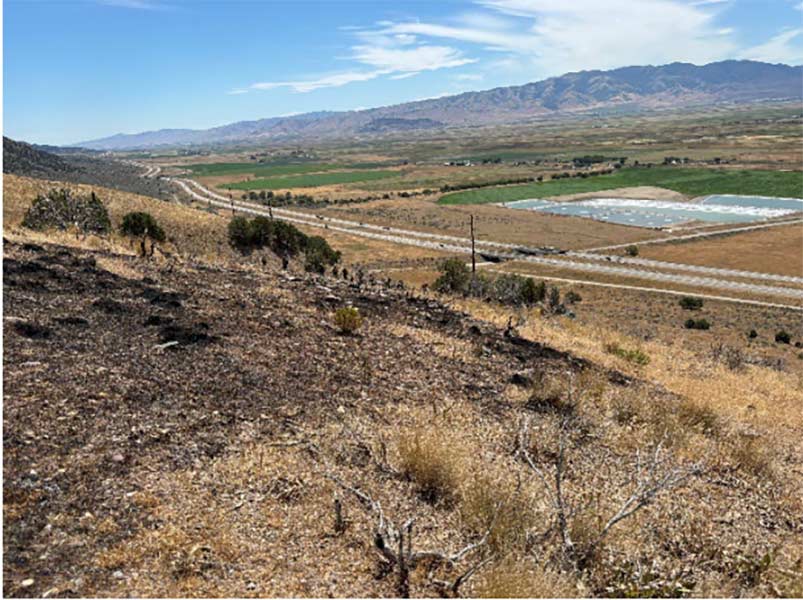 Site of Two-Mile Fire near Malad | Courtesy Caribou-Targhee National Forest